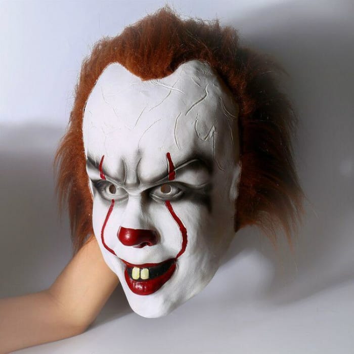 2017 IT Movie Pennywise The Clown Outfit Suit Halloween Cosplay Costume for Males Females - Cospicky