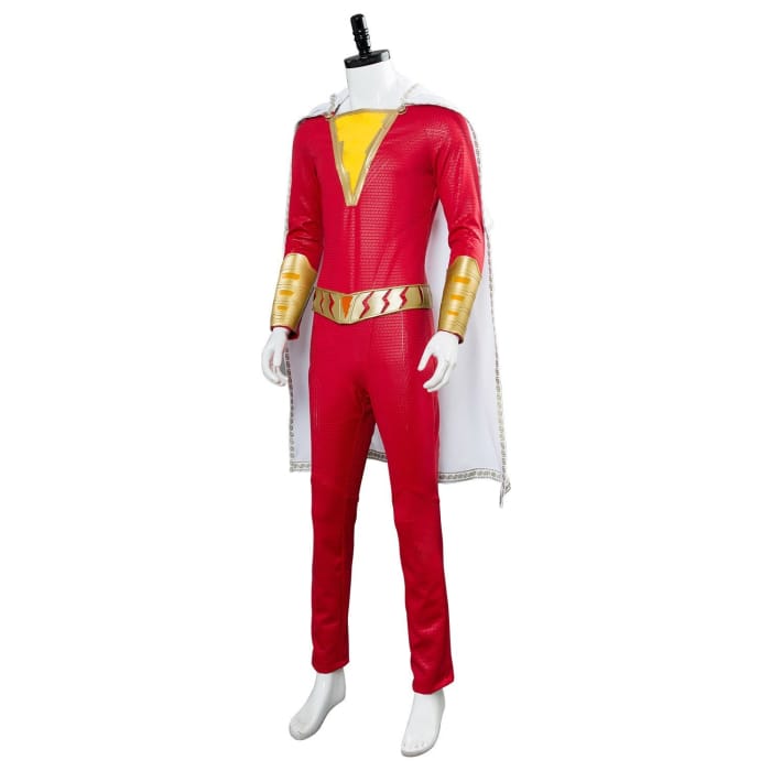 2019 Movie Shazam Billy Batson Outfit Cosplay Costume - Cospicky