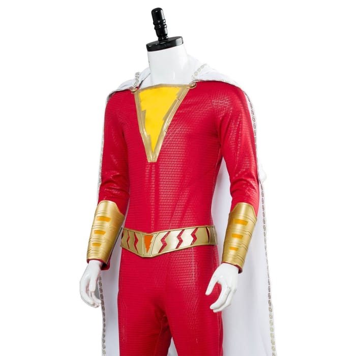 2019 Movie Shazam Billy Batson Outfit Cosplay Costume - Cospicky