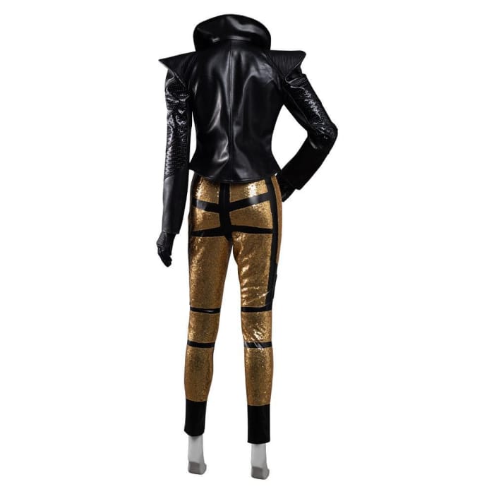 2021 Movie Cruella Coat Pants Outfits Halloween Carnival 