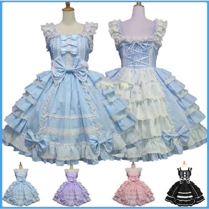 4 Colors Gothic Princess Cosplay Dess CP153993 - Cospicky