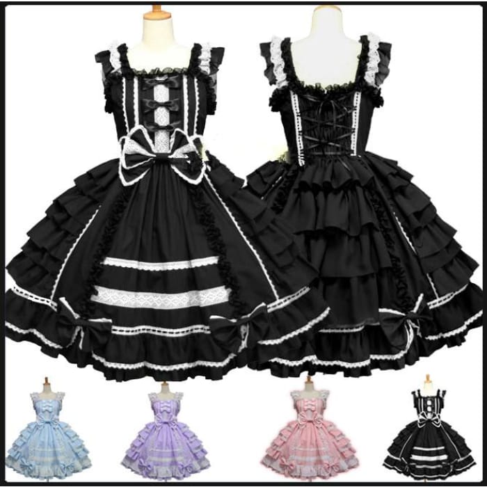 4 Colors Gothic Princess Cosplay Dess CP153993 - Cospicky