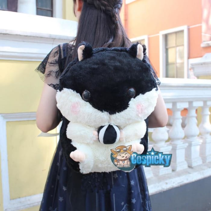 4 Colors Kawaii Hamster Plush Backpack CP164963 - Cospicky