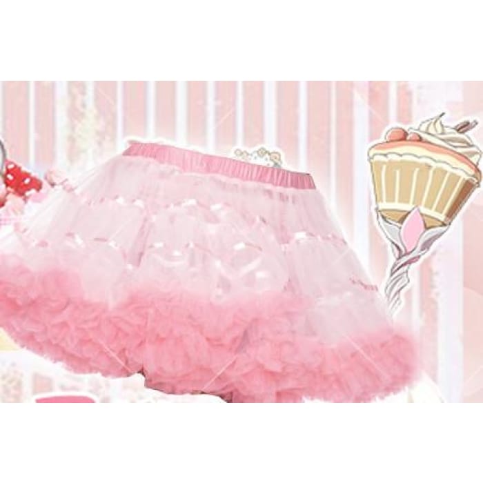 4 Colors [Love Live] Nico Chan Fluffy Cupcake Pttie Skirt CP153974 - Cospicky