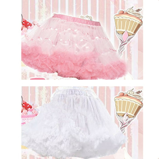 4 Colors [Love Live] Nico Chan Fluffy Cupcake Pttie Skirt CP153974 - Cospicky