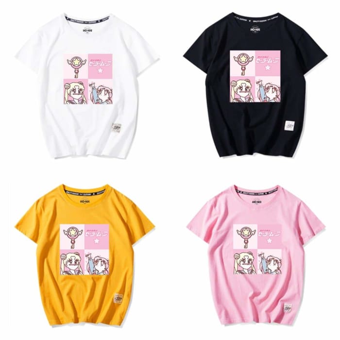 6 Colors Kawaii Sailor Moon Printing Tee Shirt C14005 - 