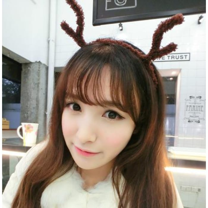 8 Colours Plush Reindeer Ears Hair Band  CP154107 - Cospicky