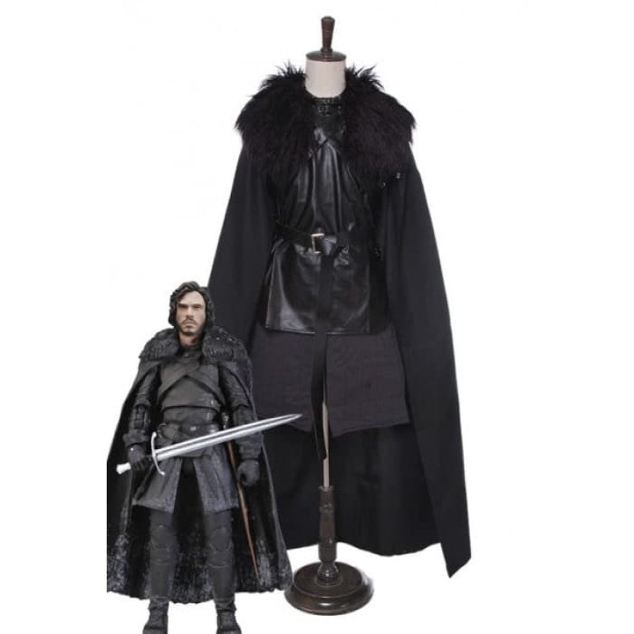A Song Of Ice And Fire Jon Snow Cloak Cosplay Costumes Ze19
