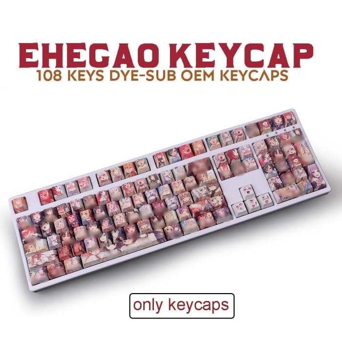 Ahegao Hentai Colored Keycap