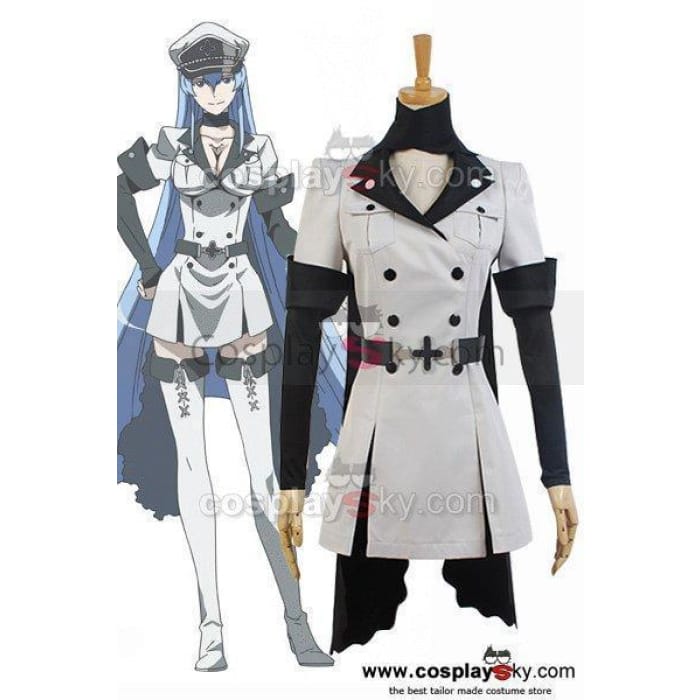Akame ga KILL! Esdeath Empire General Apparel Uniform Outfit Cosplay Costume - Cospicky