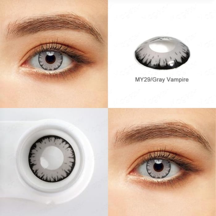 Colored Cosplay Contact Lenses CC0332 - Gray Vampire