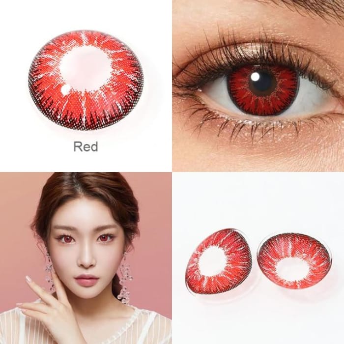 Colored Cosplay Contact Lenses CC0332 - Red