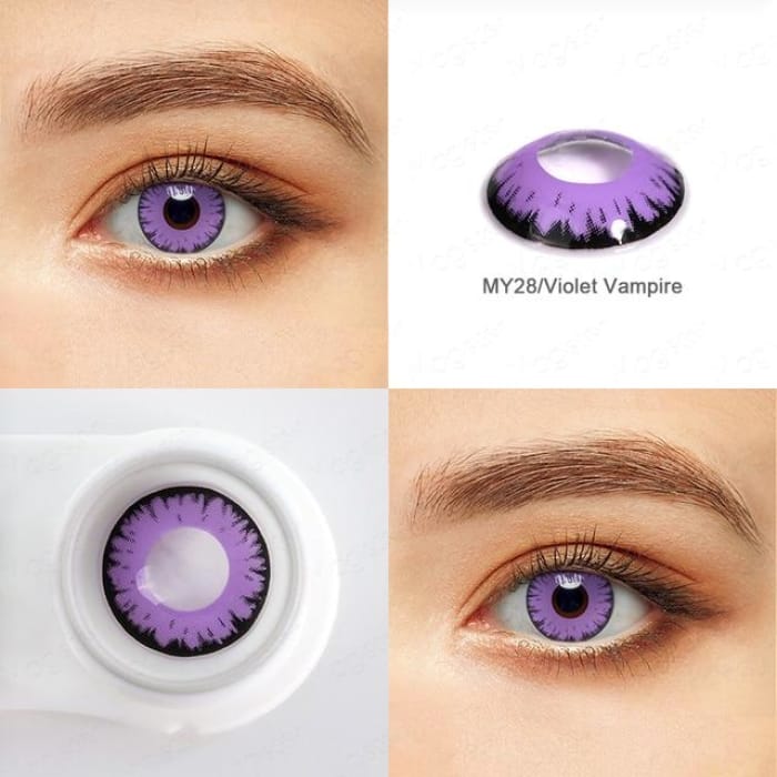 Colored Cosplay Contact Lenses CC0332 - Violet Vampire