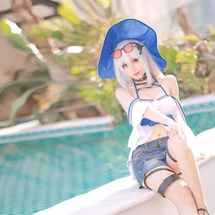 Anime Game Arknights Skadi Cosplay Swimsuit Costume CC0017 - Cospicky