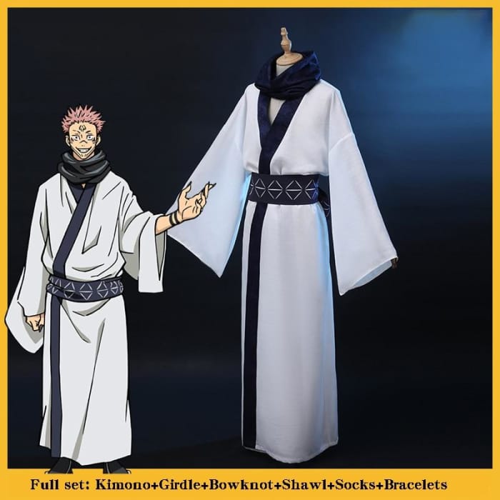 Anime Jujutsu Kaisen Ryomen Sukuna Cosplay Kimono Suit CC0111 - Cospicky