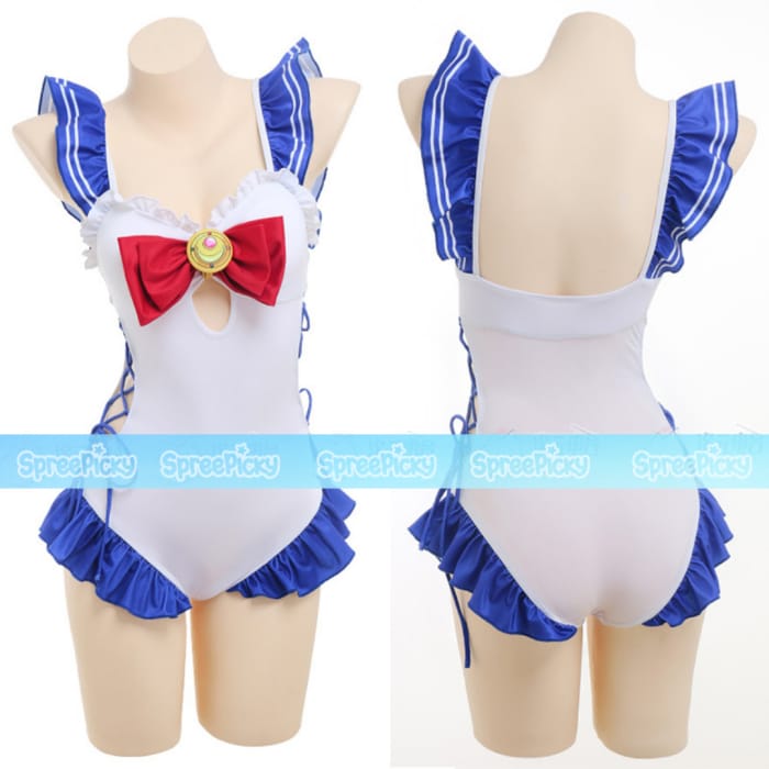 Anime Sailor Moon Cosplays Tsukino Usagi Swimsuit BG001 - 