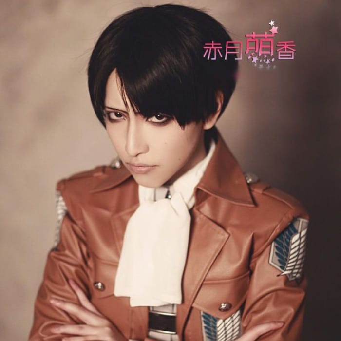 Attack on Titan - Rivaille Ackerman Cosplay Wig-1