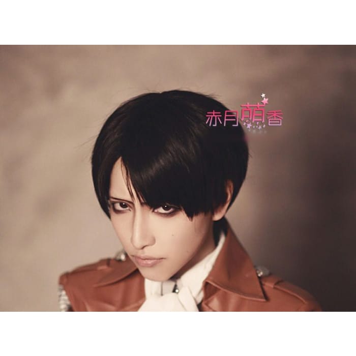Attack on Titan - Rivaille Ackerman Cosplay Wig-2