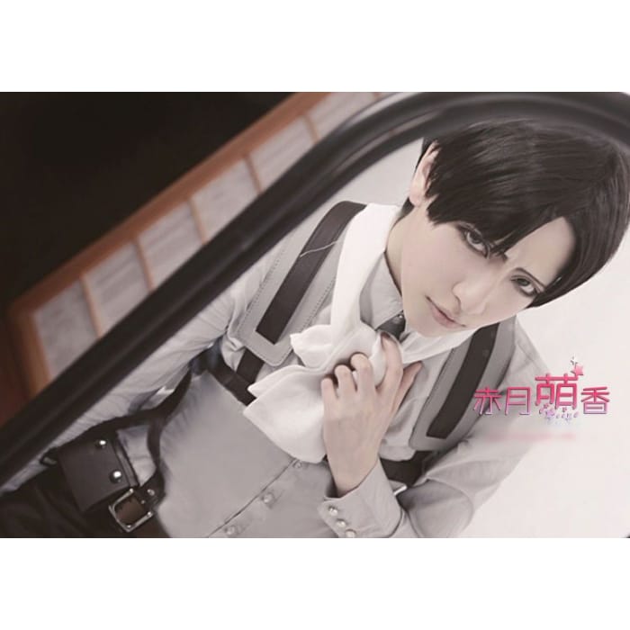 Attack on Titan - Rivaille Ackerman Cosplay Wig-4