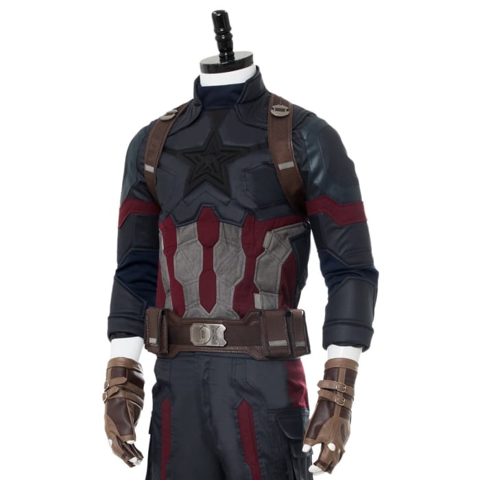 Avengers 3 : Infinity War Captain America Steven Rogers Outfit Uniform Suit Cosplay Costume NEW - Cospicky