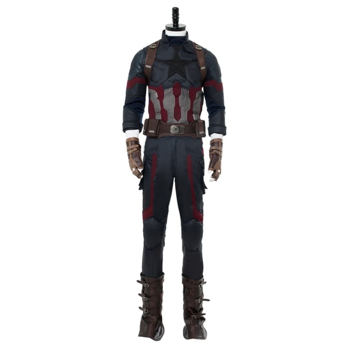 Avengers 3 : Infinity War Captain America Steven Rogers Outfit Uniform Suit Cosplay Costume NEW - Cospicky