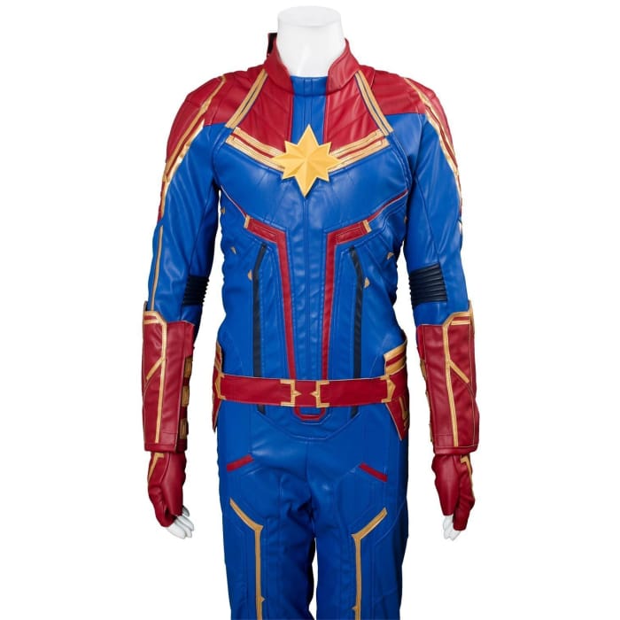 Avengers 4 Captain Marvel Outfit Carol Danvers Cosplay Costume - Cospicky
