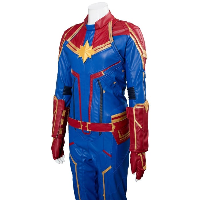 Avengers 4 Captain Marvel Outfit Carol Danvers Cosplay Costume - Cospicky