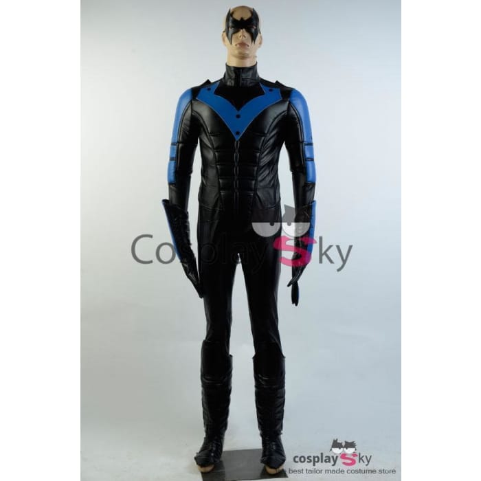 Batman: Arkham City Nightwing Richard John Dick Grayson Cosplay Costume - Cospicky