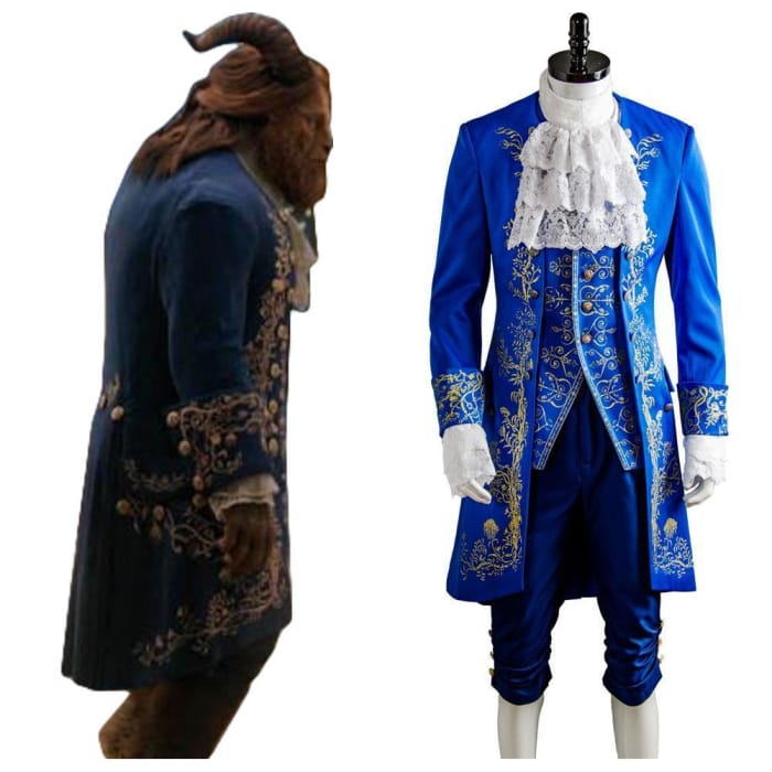 Beauty and the Beast Prince Adam Suit Cosplay Costume Adults Halloween Outfit - Cospicky