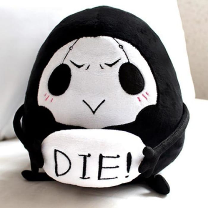 Black Cartoon Hold Pillow CP178973 - Cospicky