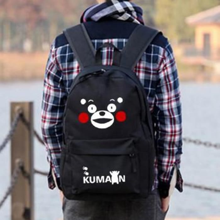 Black Kawaii Kumamon Backpack CP164826 - Cospicky
