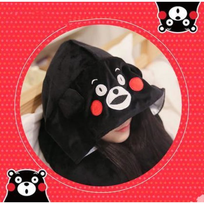Black Kumamon Neck Protection Pillow CP167928 - Cospicky