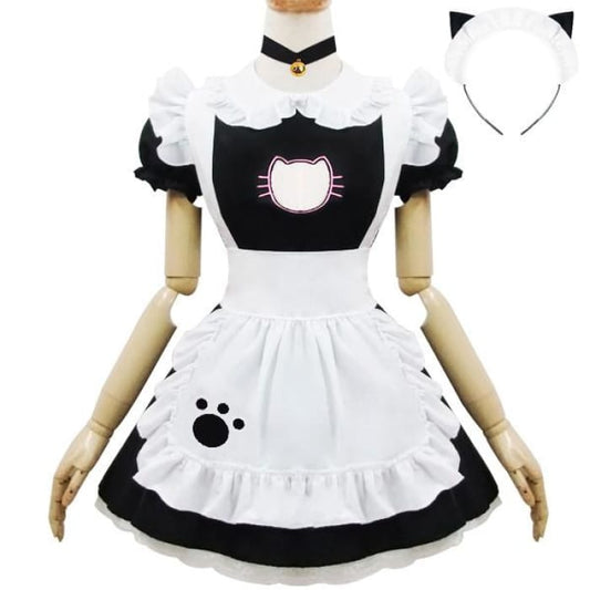 Black Neko Kitty Maid Dress CP179163 - Cospicky