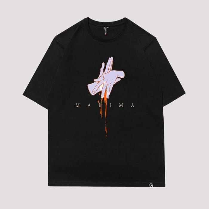 Black Red Chainsaw Man Power Makima Aesthetic T-shirts CC0311 - Cospicky