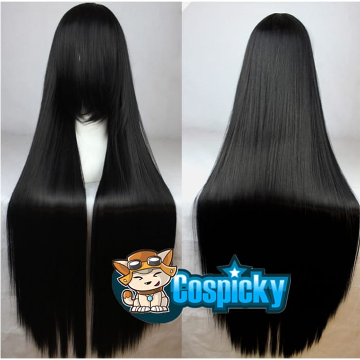 Black Straight Thickened Cosplay Wig C12924 - Cospicky