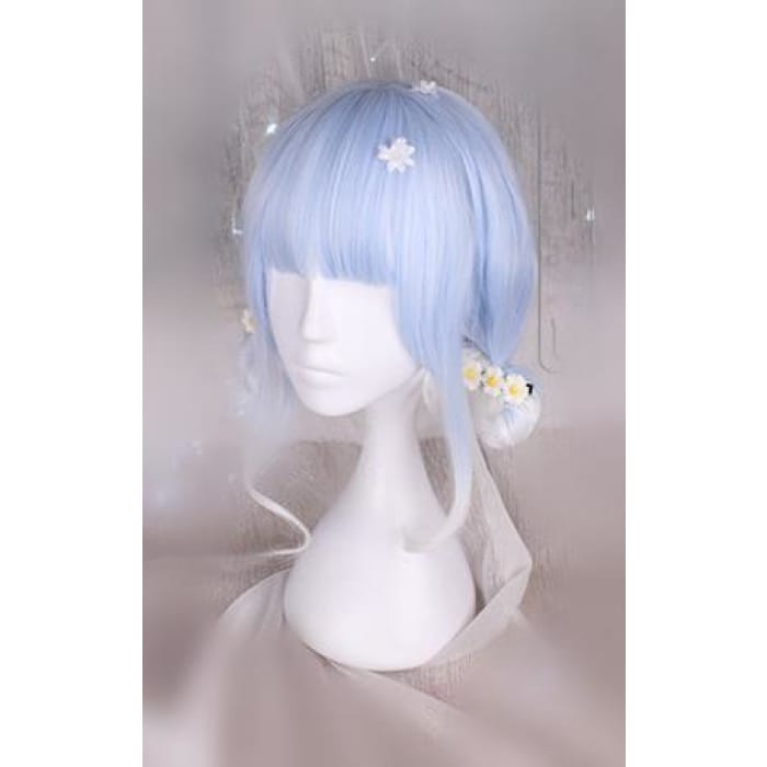 Blue White Lolita Curl Wig CP166826 - Cospicky