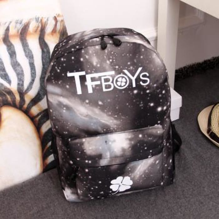 Blue/Black/Pink TFBOYS Galaxy Backpack CP165302 - Cospicky