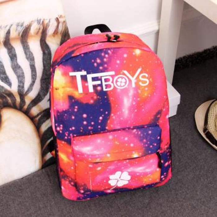 Blue/Black/Pink TFBOYS Galaxy Backpack CP165302 - Cospicky