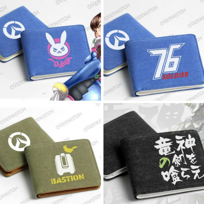 Blue/Green/Black Overwatch Game Wallet CP167876 - Cospicky