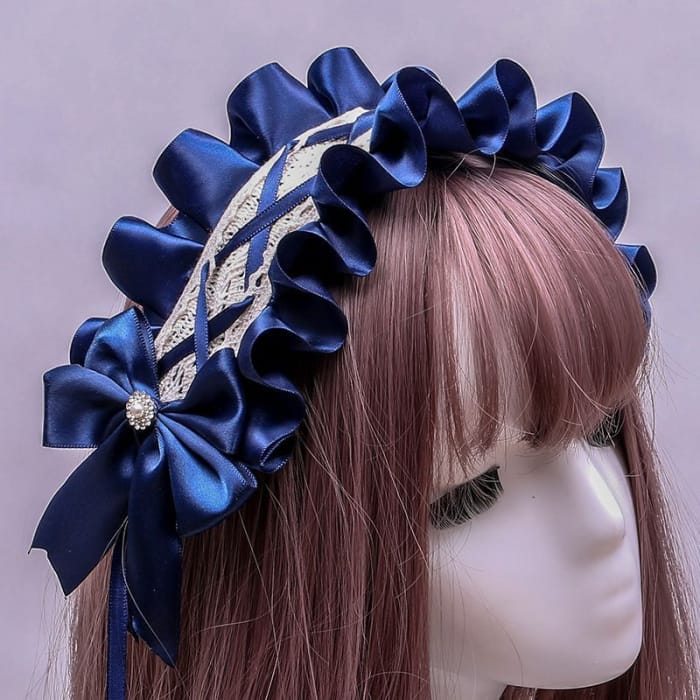 Bow Lace Cosplay Headband-6