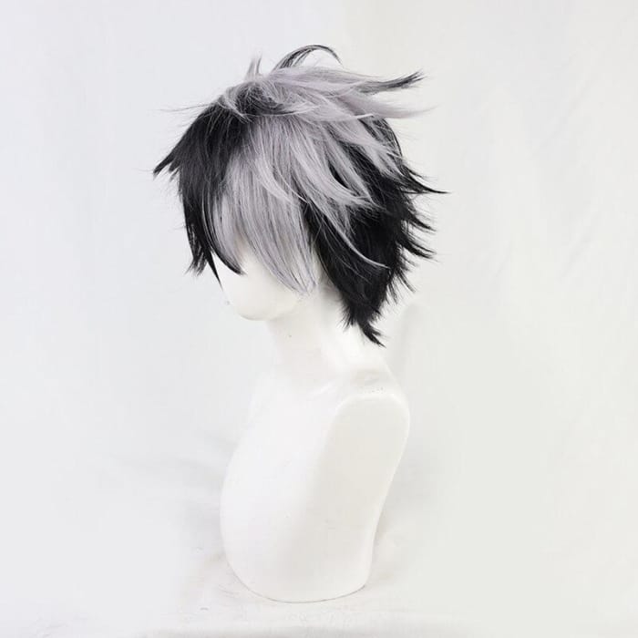 Bradley Short Black Grey Mixed Wigs Cosplay Wigs CC0078 - Cospicky