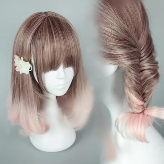Brown And Pink Lolita Cosplay Daily Wig CP165378 - Cospicky