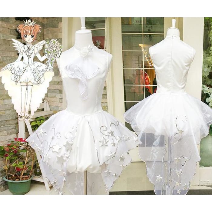 Card Captor Sakura Star Wedding Dress Cosplay Costume CP164886 - Cospicky
