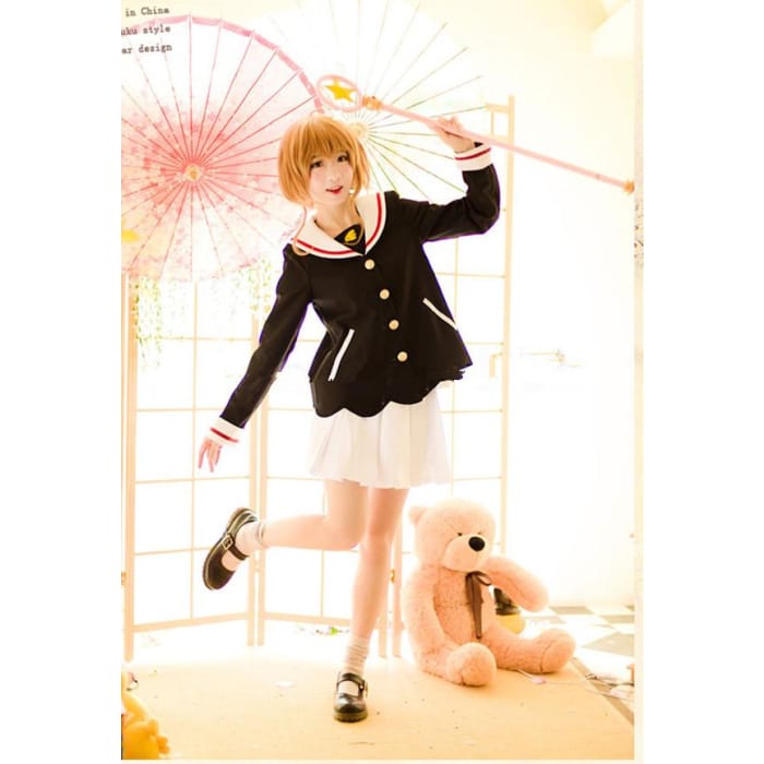 Card Captor Sakura Winter Uniform Cosplay Costume CP154327 - Cospicky
