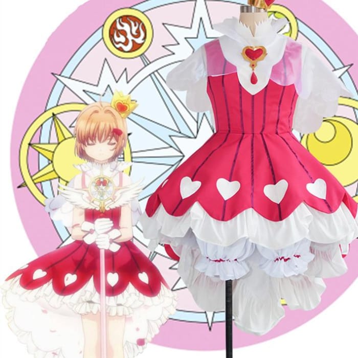 Cardcaptor Sakura Sweet Heart of Rose Cosplay Costume C13054 - Cospicky