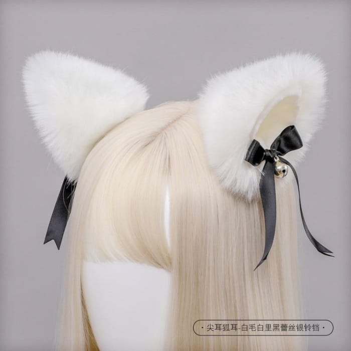 Cat Ear Chenille Hair Clip-6
