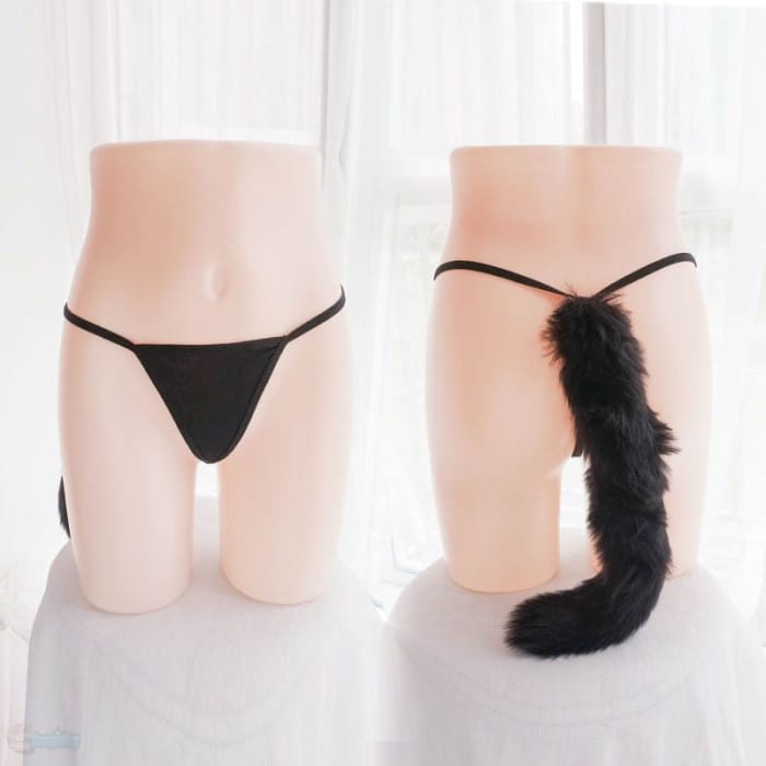 Cat Tail Thongs YC1139 - Sexy Lingerie