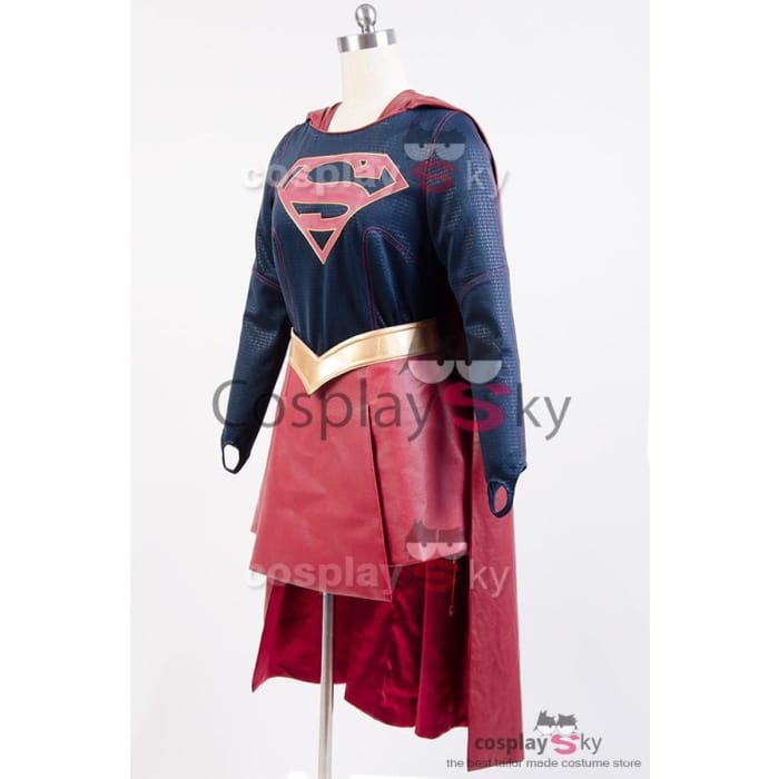 CBS Supergirl Kara Zor-El Danvers Costume + Cape Cosplay Costume - Cospicky