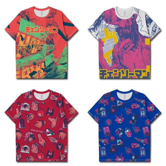 Chainsaw Man Full Desing Colorful T-shirts CC0313 - Cospicky