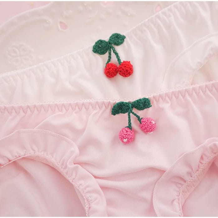 Cheery Accent Panties YC1140 - Pink / One Size